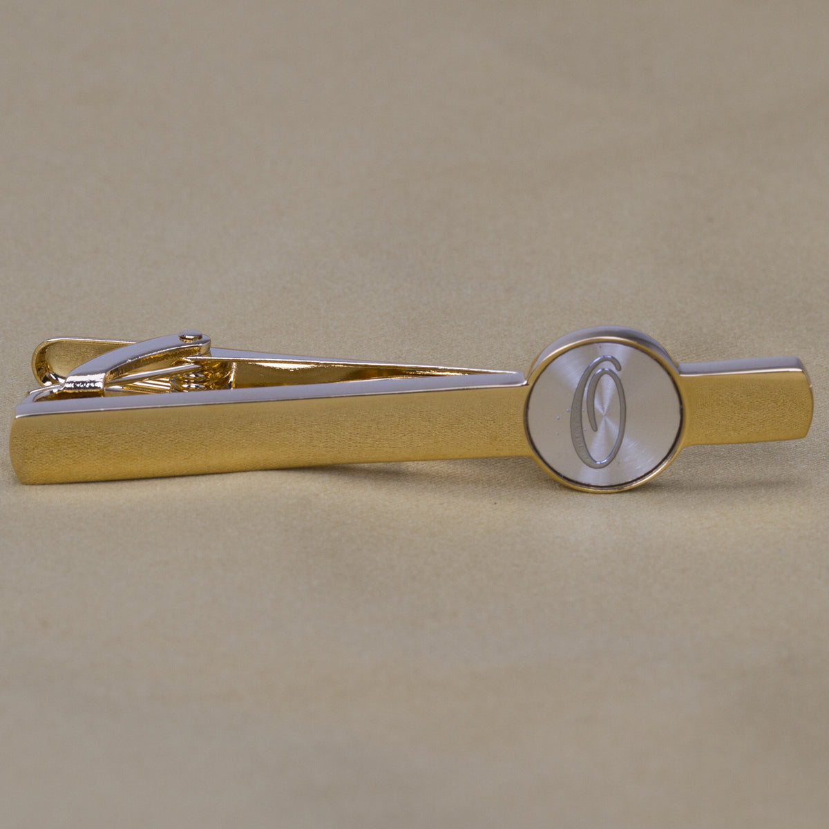 Business Casual Letter Print Copper Tie Clip Gift for Men O