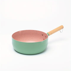 1pc Non Stick Aluminum Maifan Stone Snow Pan for Cooking Noodles Milk Soup