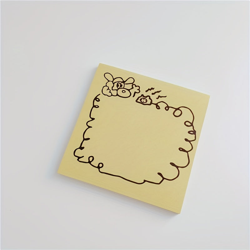 Cartoon Dog Sticky Note Drawing Message Note Paper 1pc 50sheets