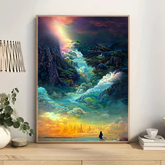 Wonderland Landscape Canvas Painting Poster for Home Wall Decor