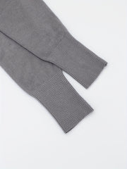  Knitted Long Sleeve Open Front Sweater Coat With Pockets