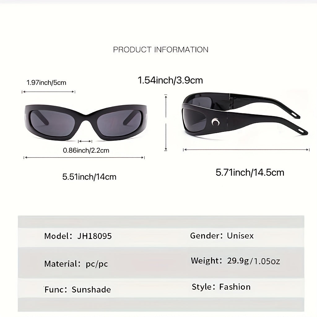 Y2K Wrap Around Sunglasses Punk Glasses UV400