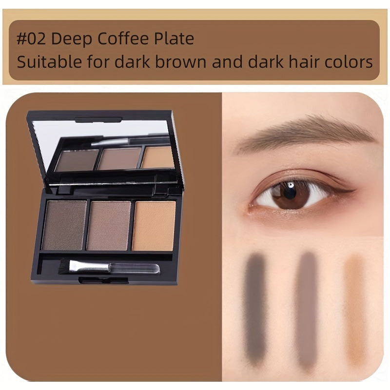 Waterproof Eyebrow Powder Palette with Brush