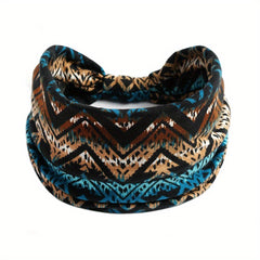 Boho Style Elastic Sports Headband Wide Brim Yoga Headband