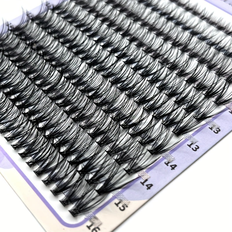 200 Clusters Lashes Mixed D Curling 9-16mm Soft DIY False Eyelashes