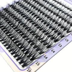 200 Clusters Lashes Mixed D Curling 9-16mm Soft DIY False Eyelashes