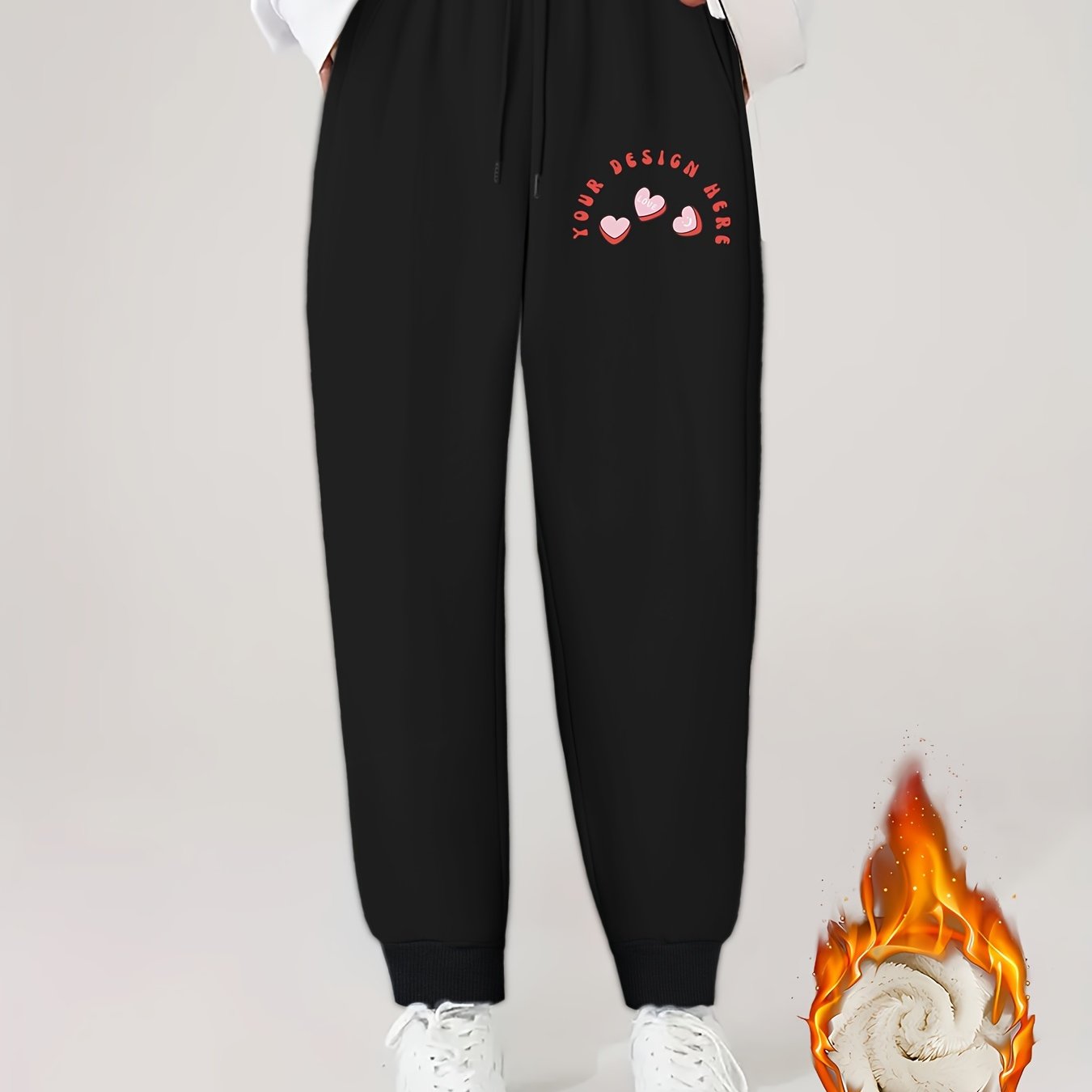 Women's Plus Size Fleece Liner Joggers