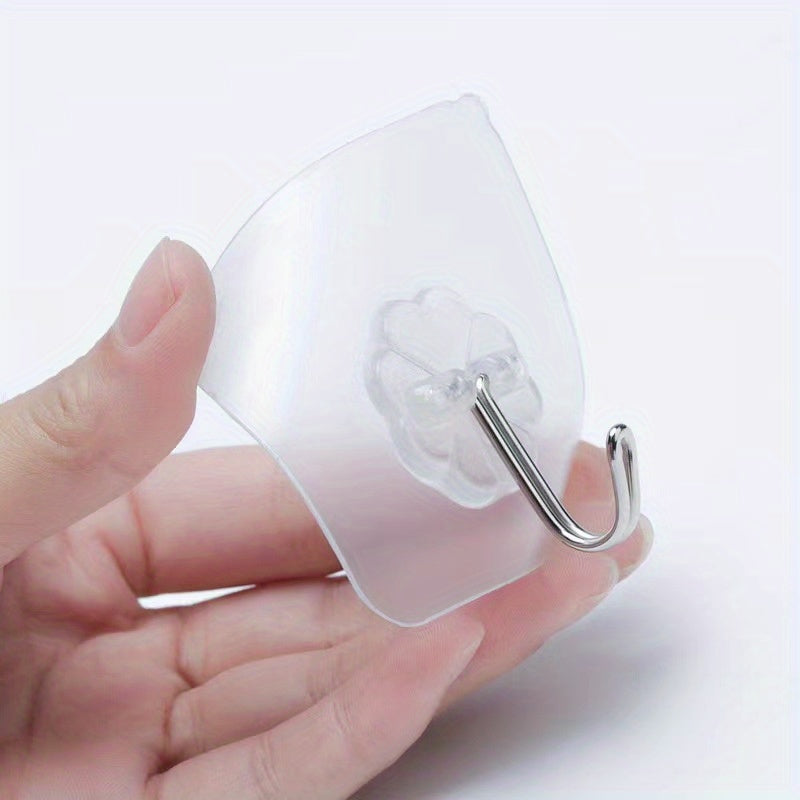 3pcs Adhesive Heavy Duty Wall Hook Waterproof for Bathroom Kitchen