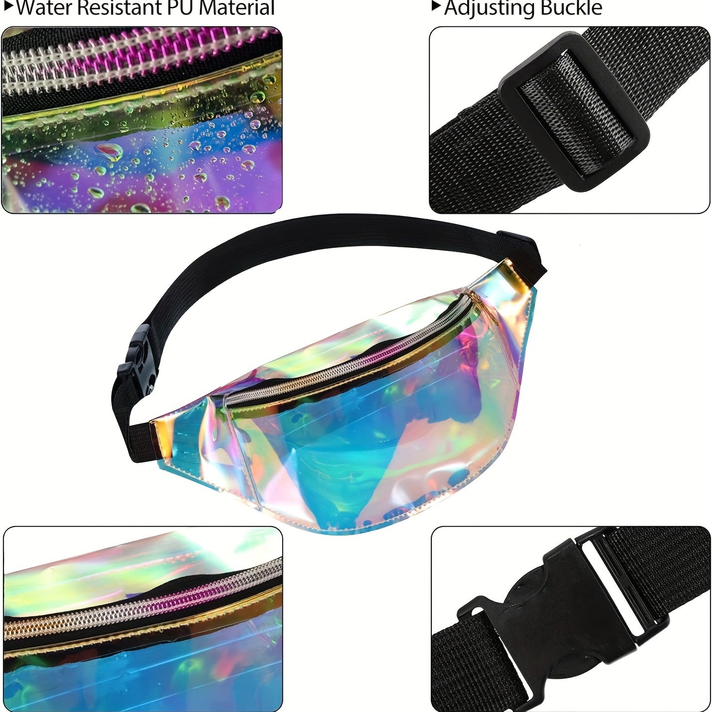 Colorful Fanny Pack - Unisex Waist Bag for Outdoors