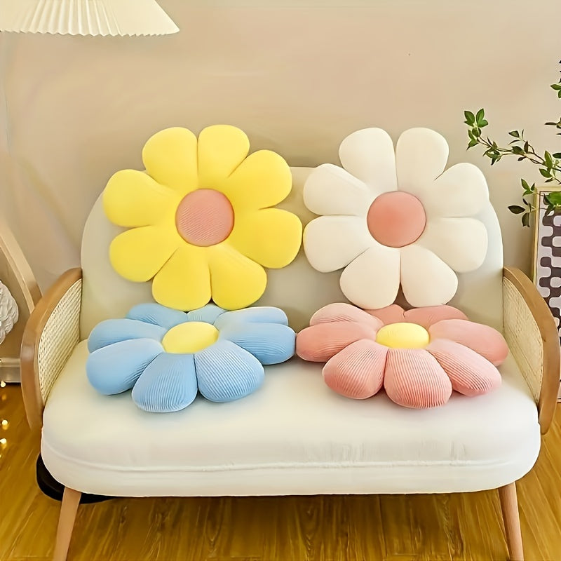 Sunflower Plush Cushion - Room Decoration Flower Pillow