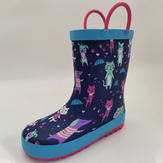 Girls Cartoon Rain Boots Non Slip Waterproof Outdoor Travel All Seasons