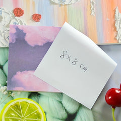 4pcs Starry Sky Sticky Notes Cartoon Stationery 50 Sheets 8.3x15.3inch