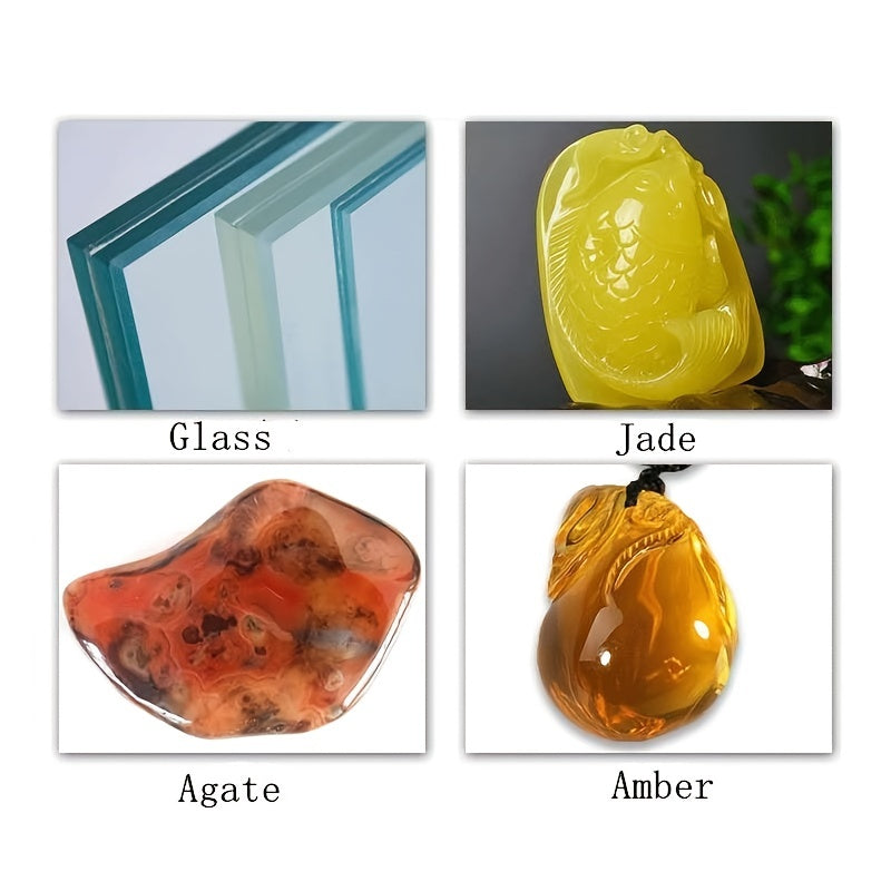 20 Pcs Diamond Grinding Set 5 Shapes 1/8 Inch Shank Rotary Tool