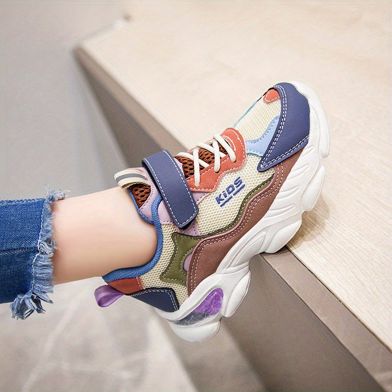 Girl's Chunky Shoes Comfy Anti-Skid Sneakers For School