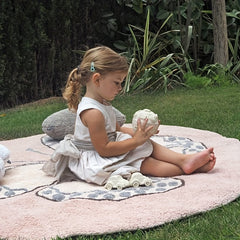 Large Pink Butterfly Play Mat Soft Washable Children Playmats Crawling Mat