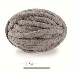 Chunky Chenille Blanket Yarn DIY Kit - Cozy Cushion - Large Thick Ice Bar Line
