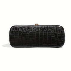 Crocodile Pattern Underarm Bag Vintage PU Shoulder Bag