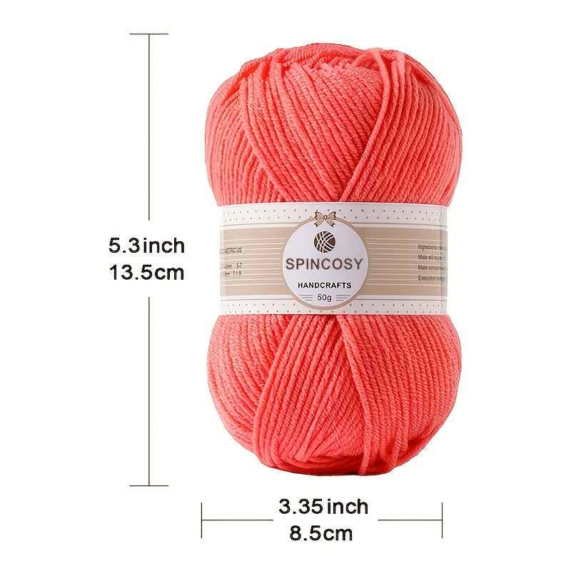 Multicolor Soft Acrylic Yarn For Knitting & Crochet 280 Yards 50g
