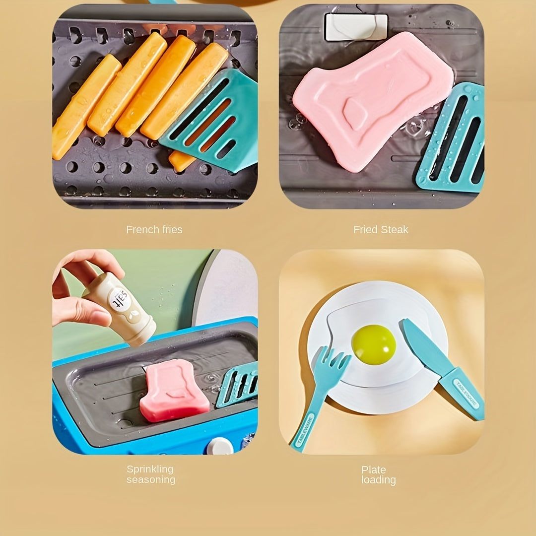 Kids Induction Cooker Food Changing Kitchen Play Set