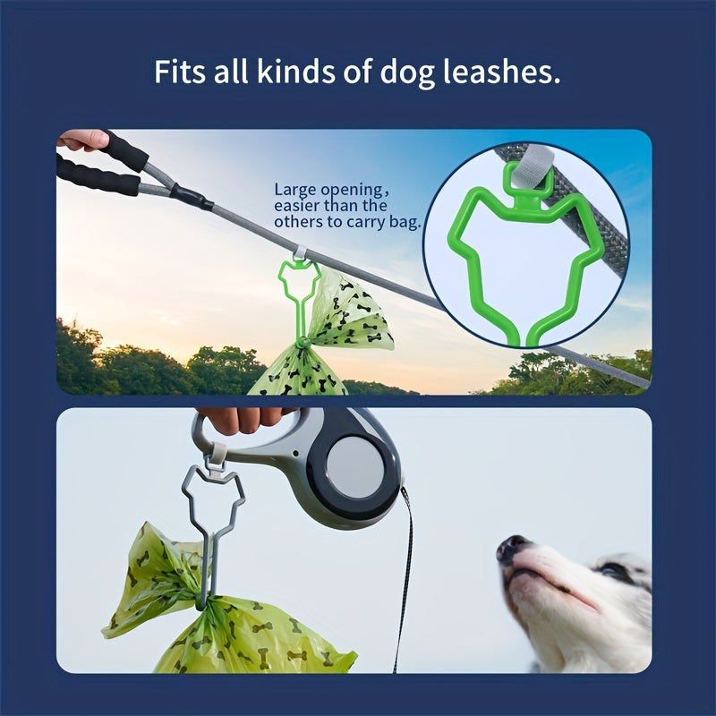 Dog Waste Bag Holder Hands-Free Pet Poop Bag Dispenser