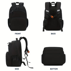 Kids Rainbow Pink School Backpack with Chest Strap and Whistle