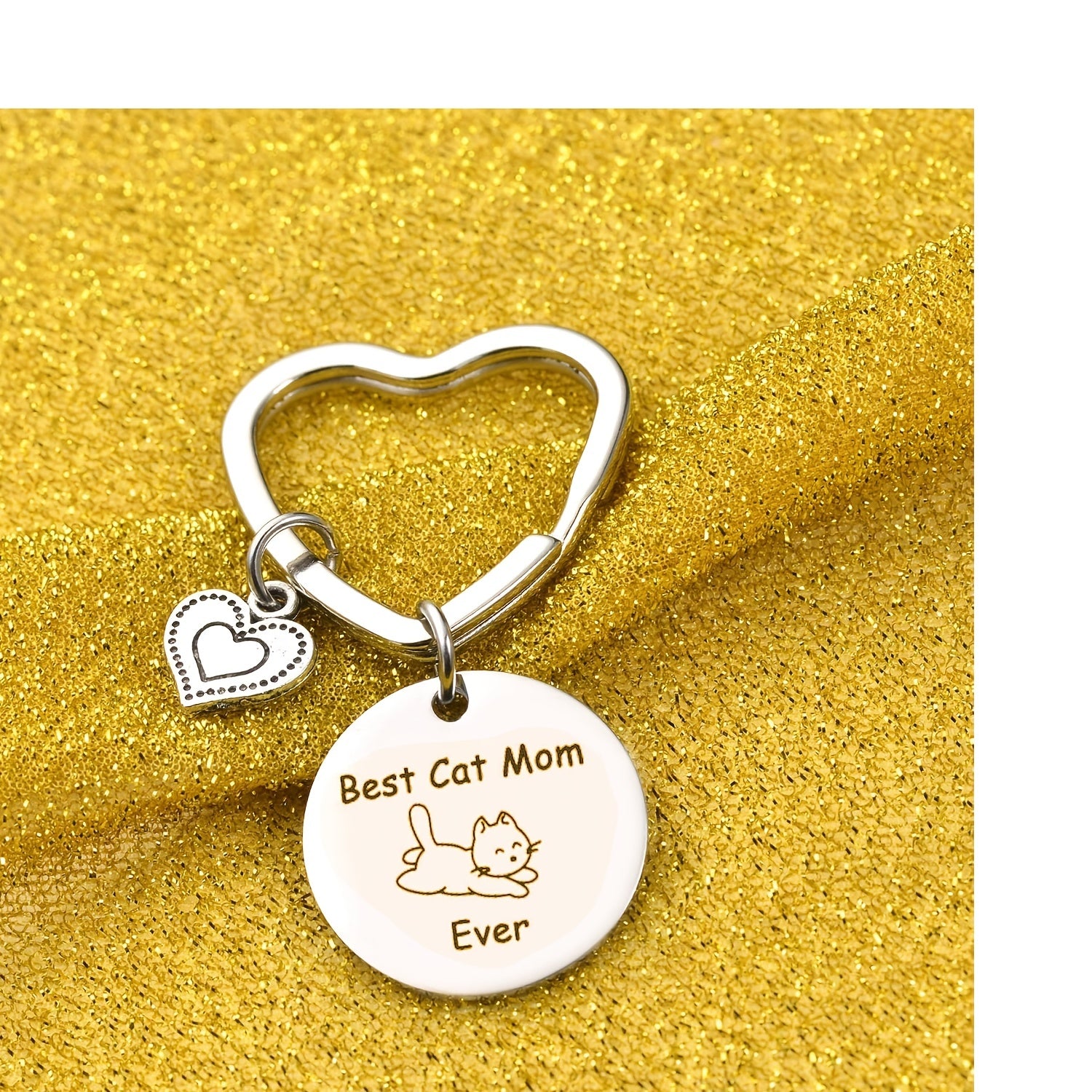 Cat Mom Ever Heart Decor Gift Pet Lover Memorial Gift