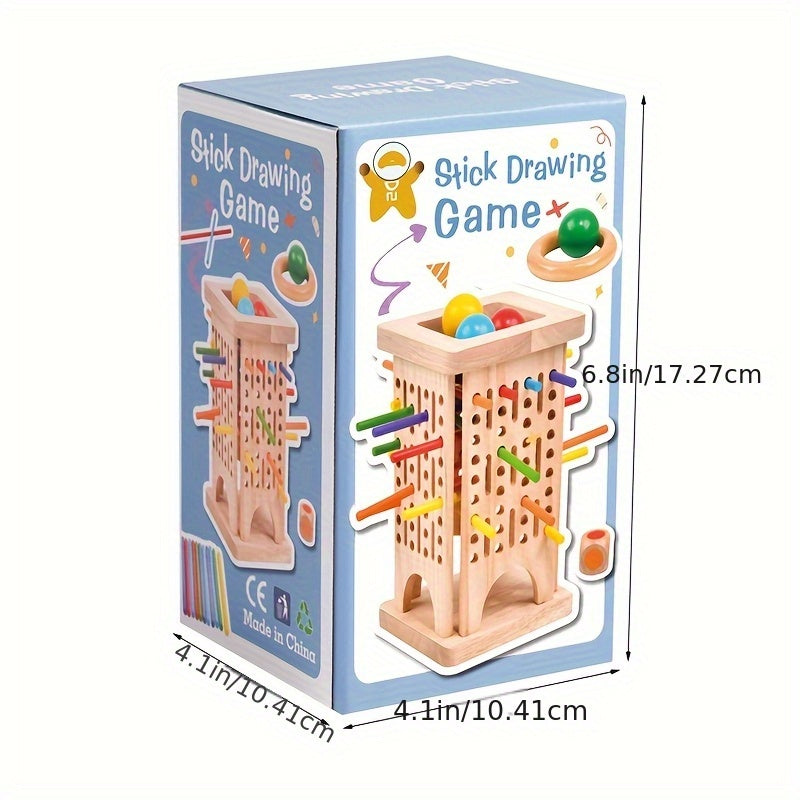 Colorful Wooden Dice Game for Kids Fine Motor Skills Development & Counting
