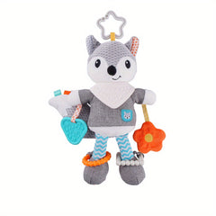 Fox Rattle Plush Car Seat Travel Toy for Toddler