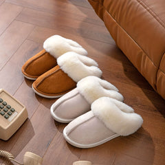Warm Plush Anti-Skid Home Slippers - Autumn/Winter Indoor Unisex