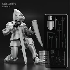 Mechanical Medieval Knight Toy Model Kit with Accessories