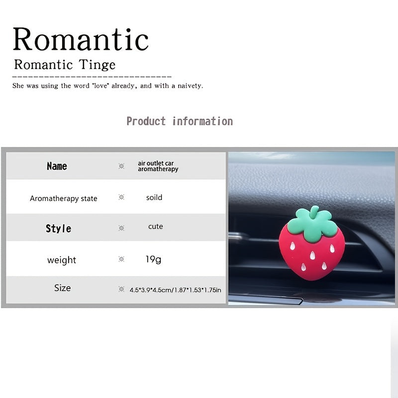 Strawberry Car Air Vent Aromatherapy Clip Freshener