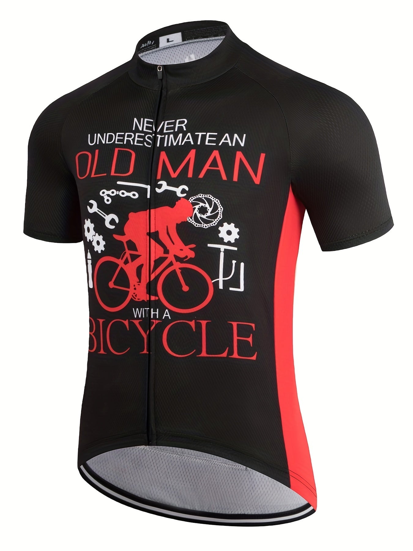 Men's Cycling Jersey Short Sleeve Breathable Bicycle Jersey With 3 Back Pockets
