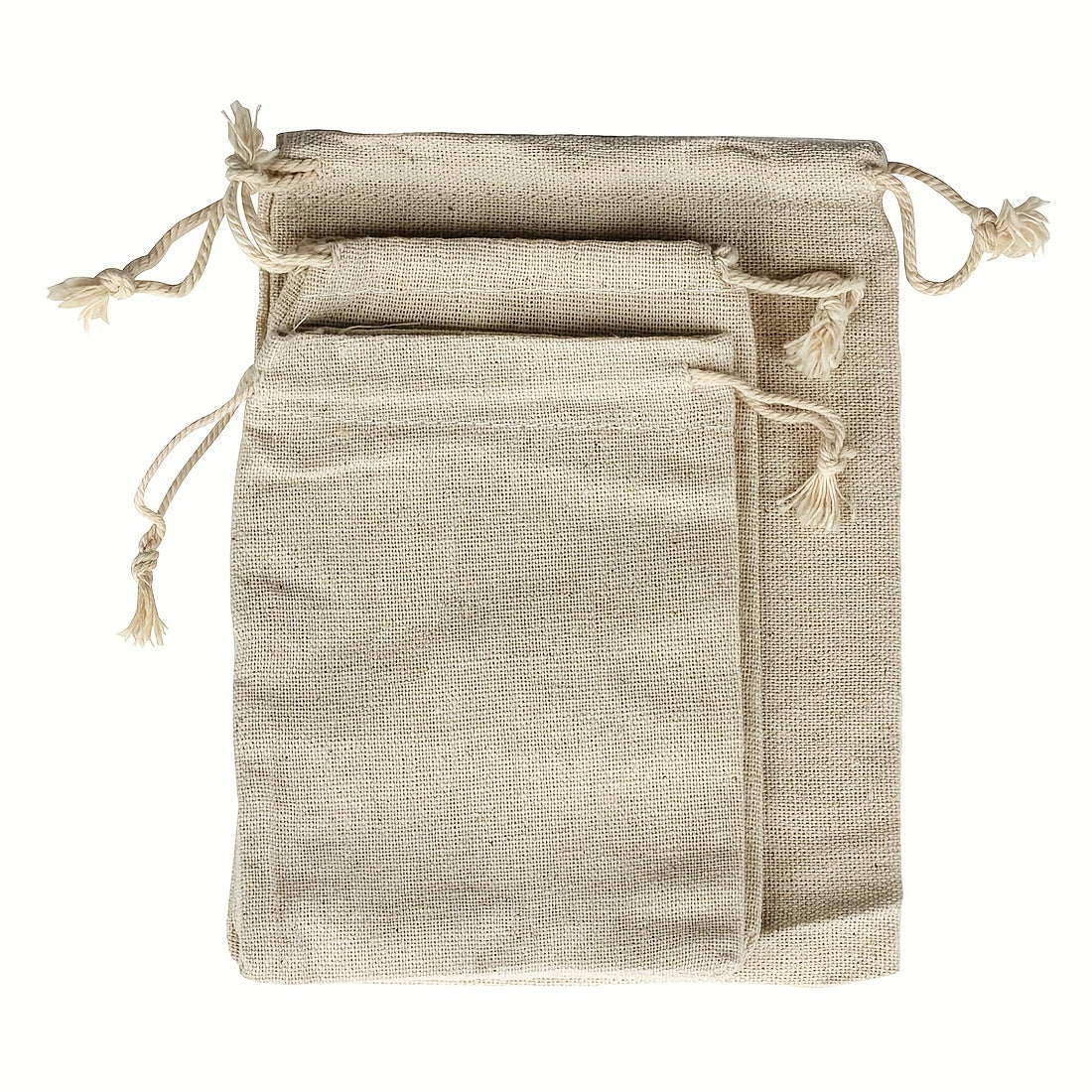 Linen Drawstring Pocket Gift Jewelry Bag Wedding Party Packaging Bag