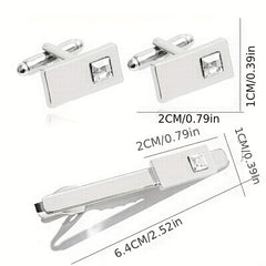 CZ Cufflinks Shirt Cufflinks Wedding Suit Accessories