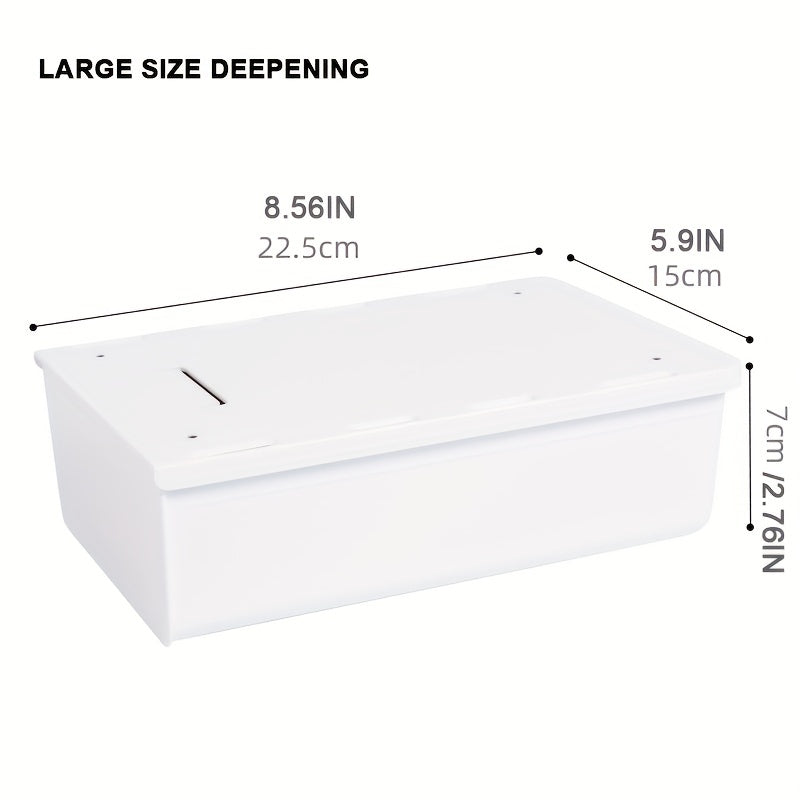 Under Desk Storage Drawer Self Adhesive Pencil Tray for Office
