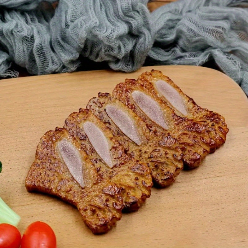 Realistic Steak Beef & Cow Bone Playset for Home Kitchen Display