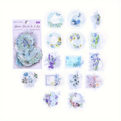 30pcs Ink Sticker Pack Retro Lace Flower Journal Decoration Material