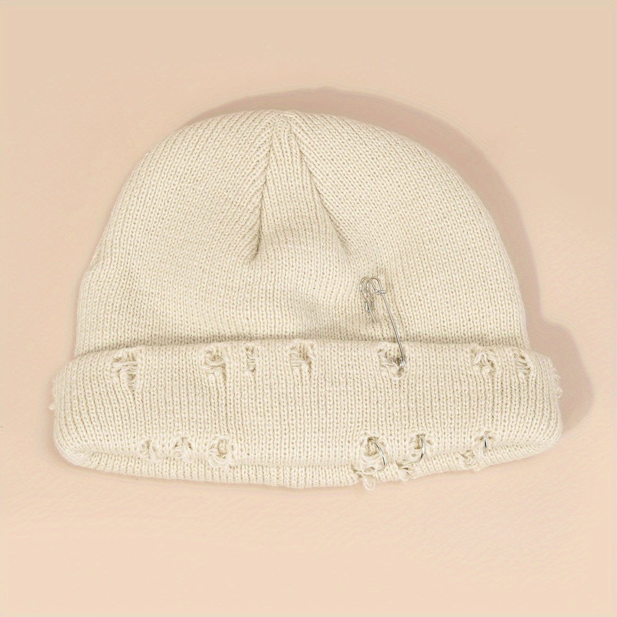 Candy Knit Hat Brooch Unisex Hip Hop Skull Hat