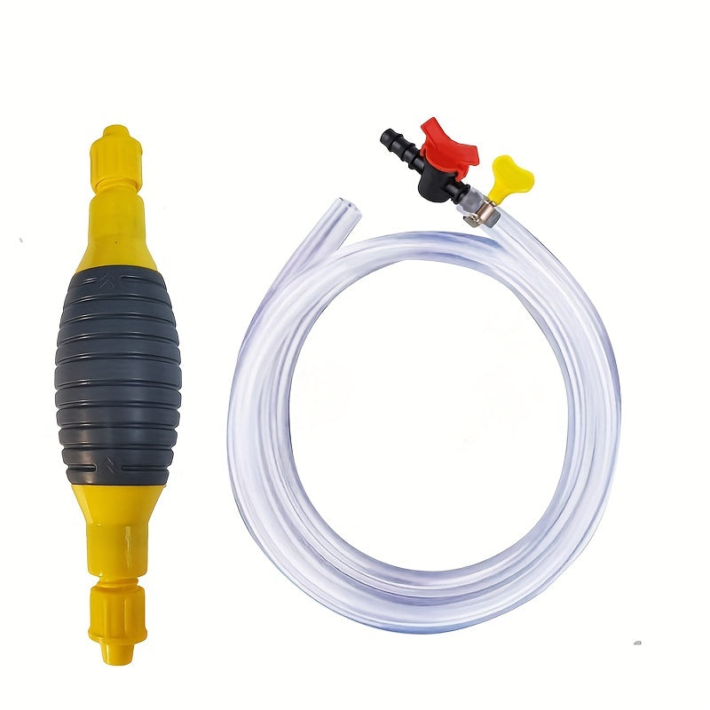 Portable Manual Fuel Pump Hand Pump Hose Fuel Transfer Siphon Pump 2M Hose