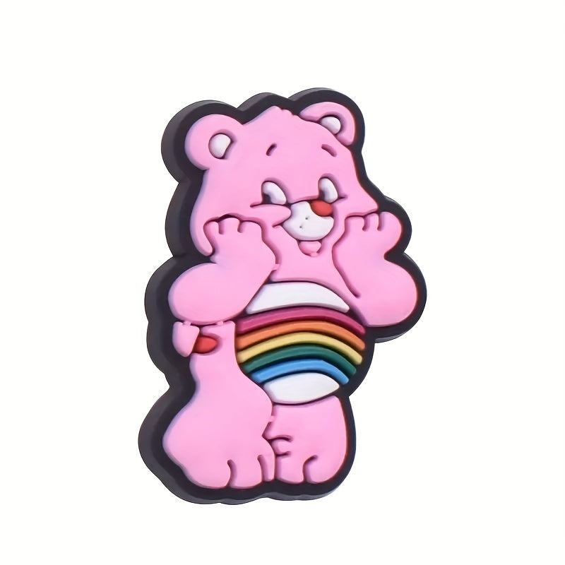 25pcs Bear Pattern Charms Shoes Slippers Decoration Accessories