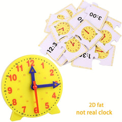 Kids Math Clock Toy for Teaching Time Recognition