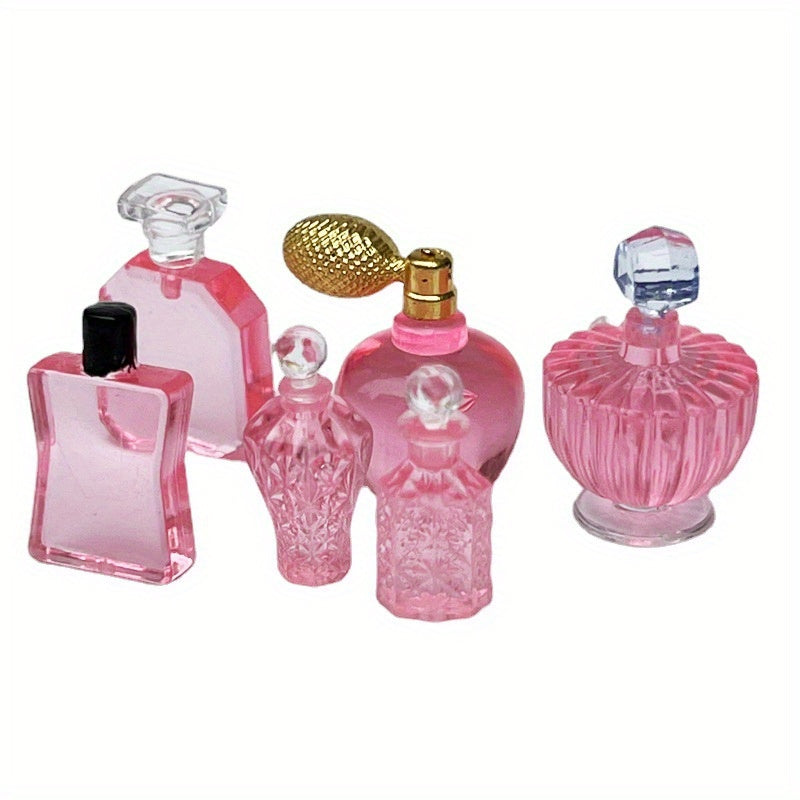Doll House Mini Model Scene Perfume Bottle Set x6
