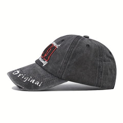 Embroidered Washed Baseball Cap Vintage Skateboard Cap Sun Hat