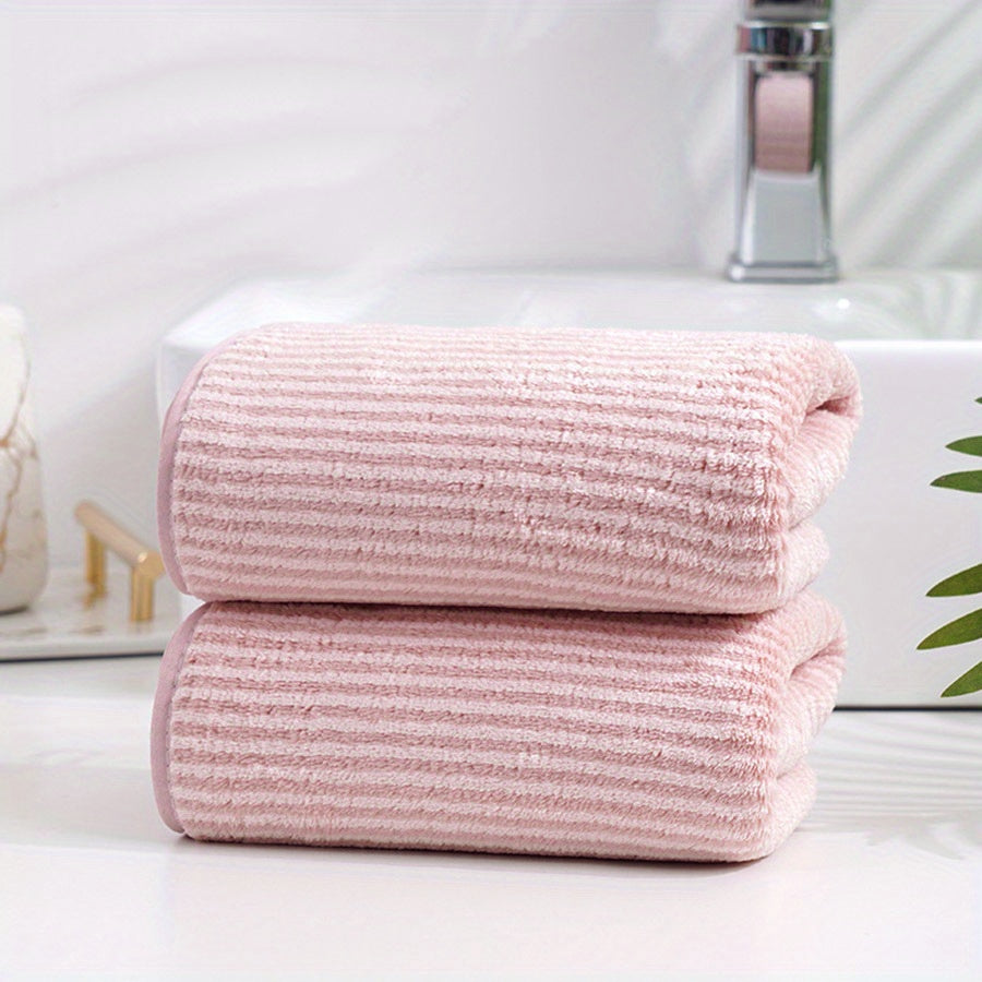 Striped Pattern Hand Towel Bath Towel Soft Skin-friendly Face Towel