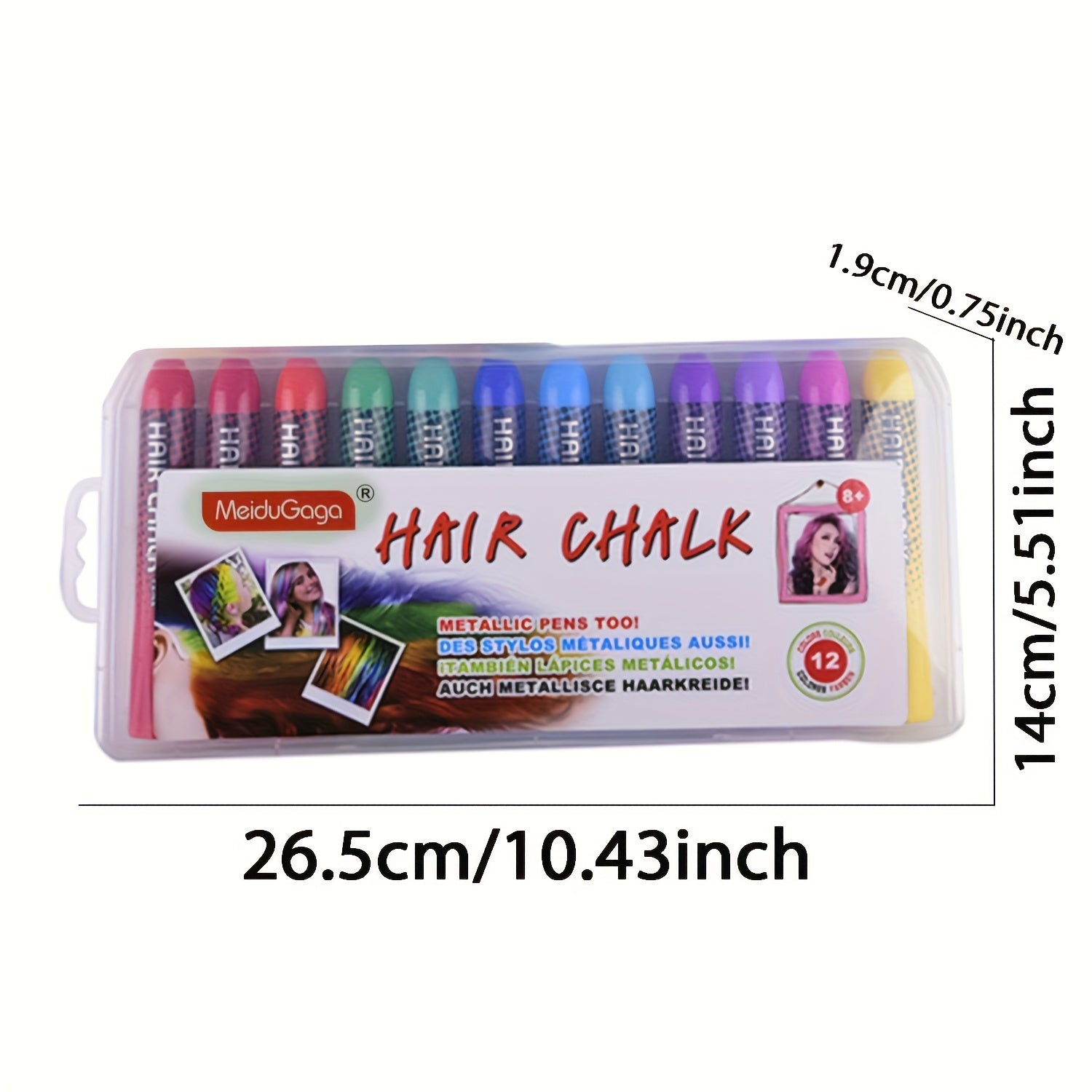 Water Based Hair Coloring Pen Bright Colors for Cosplay Proms