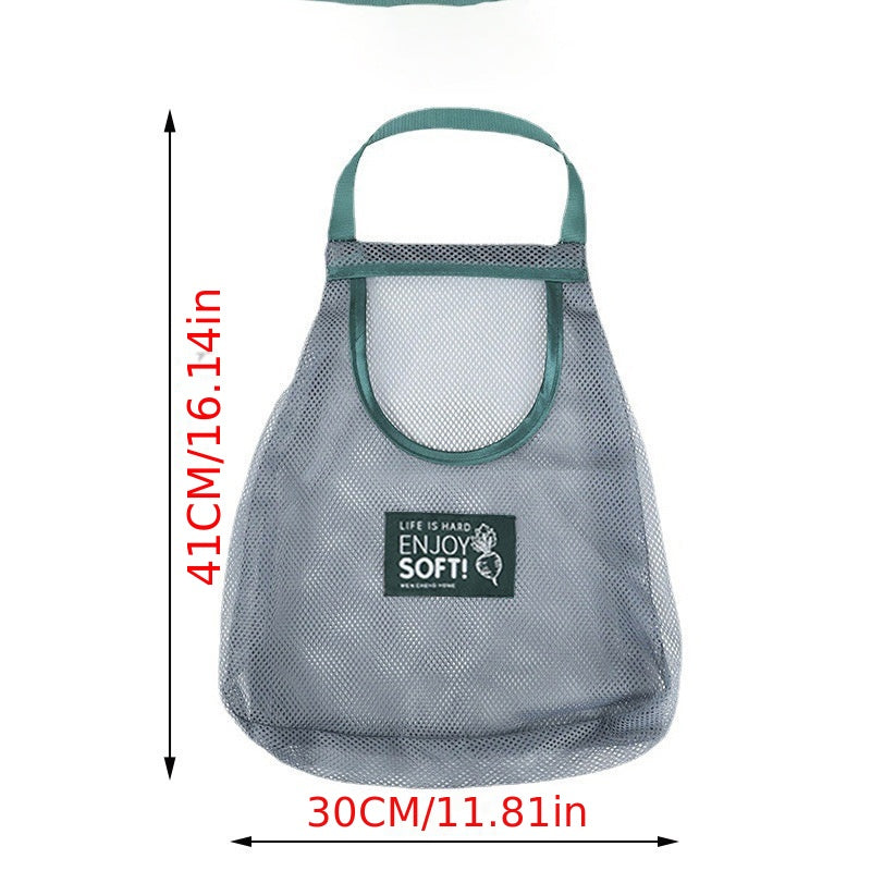 Mesh Fruit & Vegetable Hanging Bag - Kitchen Storage