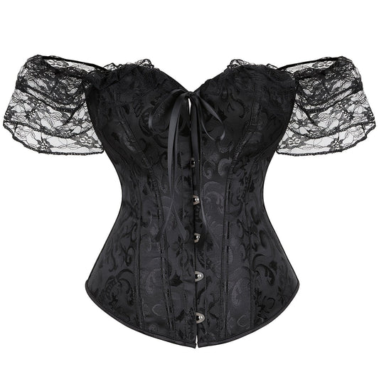 Lace Corset Bustier Tummy Control Body Shaper Women's Lingerie