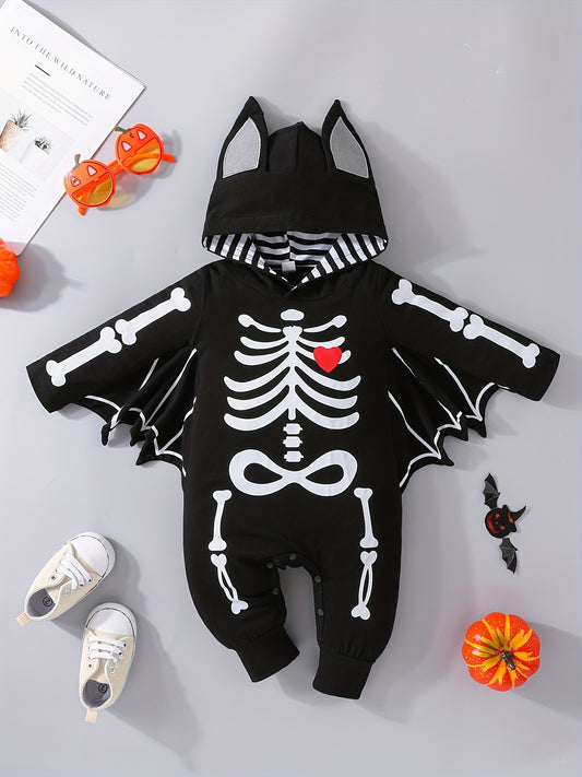 Baby Halloween Onesie Clothes Infant Long Sleeve Hooded Romper