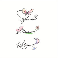 10pcs Waterproof Party Temporary Tattoos - Designs for Shoulders, Legs, Arms