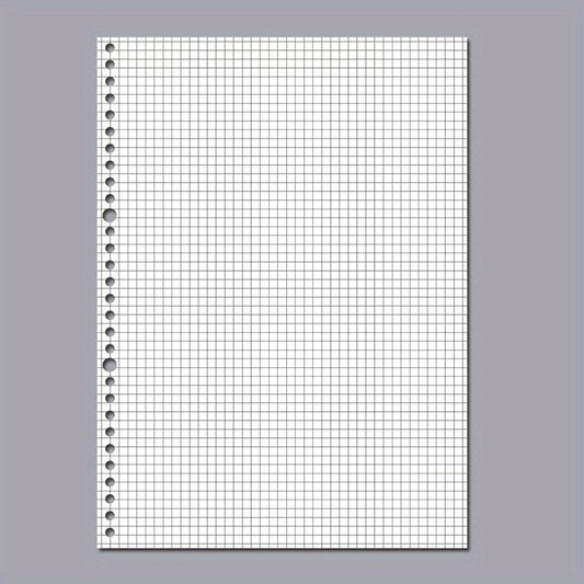 A4 Loose Leaf Paper 60 Sheets 30 Holes Student Notebook Exam Clip Replacement